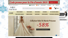 What Robedumariage.com website looked like in 2019 (4 years ago)
