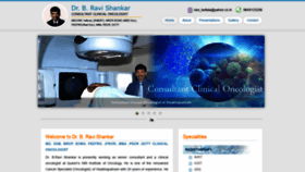 What Ravishankaroncologist.com website looked like in 2019 (4 years ago)