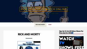 What Rick-andmorty.com website looked like in 2019 (4 years ago)