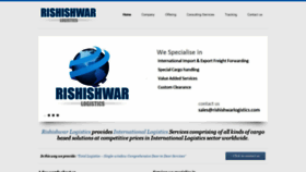 What Rishishwarlogistics.com website looked like in 2019 (4 years ago)