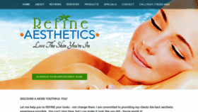 What Refineaestheticsllc.com website looked like in 2019 (4 years ago)