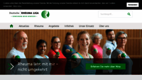 What Rheuma-liga.de website looked like in 2019 (4 years ago)