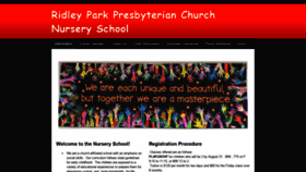 What Ridleyparkpresnurseryschool.com website looked like in 2019 (4 years ago)