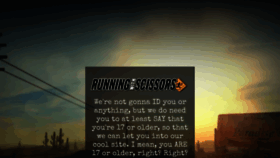 What Runningwithscissors.com website looked like in 2019 (4 years ago)