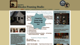 What Rhodesframing.com website looked like in 2019 (4 years ago)
