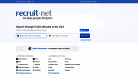 What Recruit.net website looked like in 2019 (4 years ago)