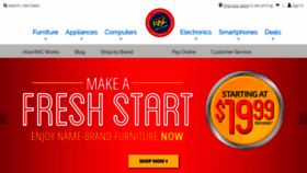 What Rentacenter.com website looked like in 2019 (5 years ago)