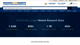 What Researchandmarkets.com website looked like in 2019 (5 years ago)