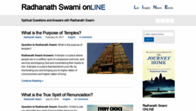 What Radhanathswamionline.com website looked like in 2020 (4 years ago)