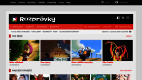 What Rozpravky.sk website looked like in 2020 (4 years ago)