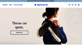 What Rothys.com website looked like in 2020 (4 years ago)