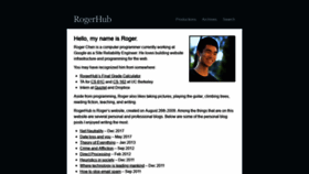 What Rogerhub.com website looked like in 2020 (4 years ago)