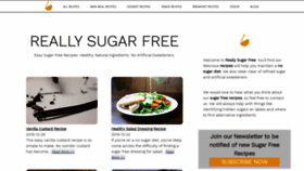 What Reallysugarfree.com website looked like in 2020 (4 years ago)