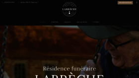 What Residencefunerairelabreche.com website looked like in 2020 (4 years ago)