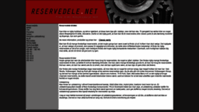 What Reservedele.net website looked like in 2020 (4 years ago)
