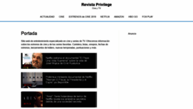 What Revistaprivilege.net website looked like in 2020 (4 years ago)