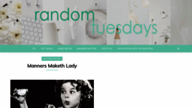 What Randomtuesdays.com website looked like in 2020 (4 years ago)