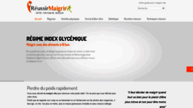 What Reussirmaigrir.com website looked like in 2020 (4 years ago)