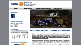 What Rotaryclubperusinfronteras.org website looked like in 2020 (4 years ago)