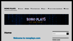 What Ronoplays.com website looked like in 2020 (4 years ago)
