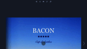 What Restaurantdebacon.com website looked like in 2020 (4 years ago)