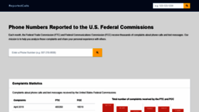 What Reportedcalls.com website looked like in 2020 (4 years ago)