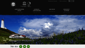 What Reykjanesgeopark.is website looked like in 2020 (4 years ago)