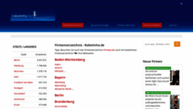 What Robotinho.de website looked like in 2020 (4 years ago)