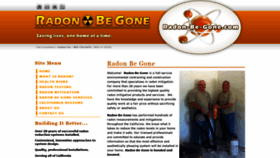 What Radon-be-gone.com website looked like in 2020 (4 years ago)