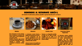 What Restaurantgarcia.com website looked like in 2020 (4 years ago)