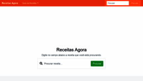 What Receitasagora.com.br website looked like in 2020 (4 years ago)