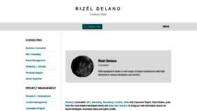What Rizeldelano.com website looked like in 2020 (4 years ago)