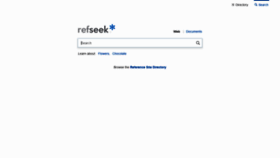 What Refseek.com website looked like in 2020 (4 years ago)