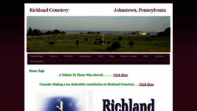 What Richlandcemetery.org website looked like in 2020 (4 years ago)