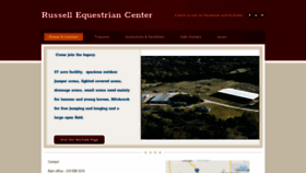 What Russellequestriancenter.com website looked like in 2020 (4 years ago)