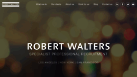 What Robertwalters-usa.com website looked like in 2020 (4 years ago)