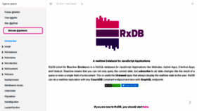 What Rxdb.info website looked like in 2020 (4 years ago)