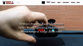 What Radardetectorguide.com website looked like in 2020 (4 years ago)
