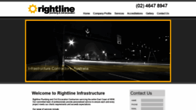 What Rightlineinfrastructure.com.au website looked like in 2020 (4 years ago)