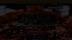 What Ravelloosteria.com website looked like in 2020 (4 years ago)