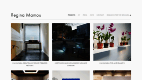 What Reginamamou.com website looked like in 2020 (4 years ago)