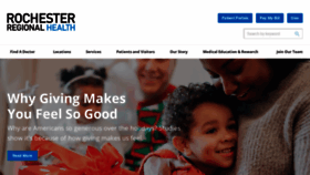 What Rochesterregional.org website looked like in 2020 (4 years ago)