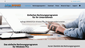 What Rechnungsprogramm.de website looked like in 2020 (4 years ago)
