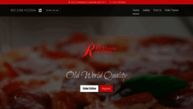 What Redzonepizzeria.com website looked like in 2020 (4 years ago)