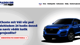 What Radiokom.cz website looked like in 2020 (4 years ago)