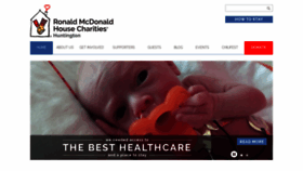 What Rmhchuntington.org website looked like in 2020 (4 years ago)