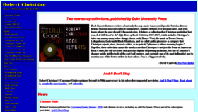 What Robertchristgau.com website looked like in 2020 (4 years ago)