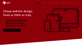 What Red-website-design.co.uk website looked like in 2020 (4 years ago)