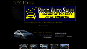 What Recioautosales.net website looked like in 2020 (4 years ago)