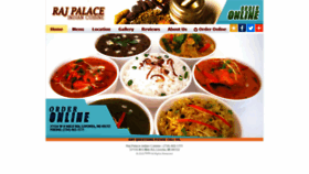 What Rajpalaceindiancuisine.com website looked like in 2020 (4 years ago)
